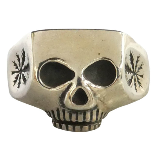 WACKO MARIA ワコマリア FLASHPOINT フラッシュポイント WMGP-FP01 x FLASH POINT フラッシュポイント JIM SKULL RING ジムスカルリング シルバー系 約19号【中古】