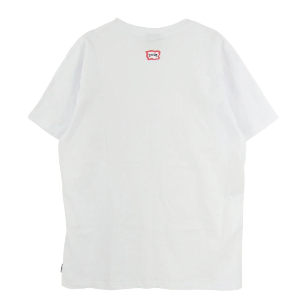 ICE CREAM アイスクリーム Benjamin S/S Tee ベンジャミン プリント 半袖 Tシャツ ホワイト系 XL【中古】