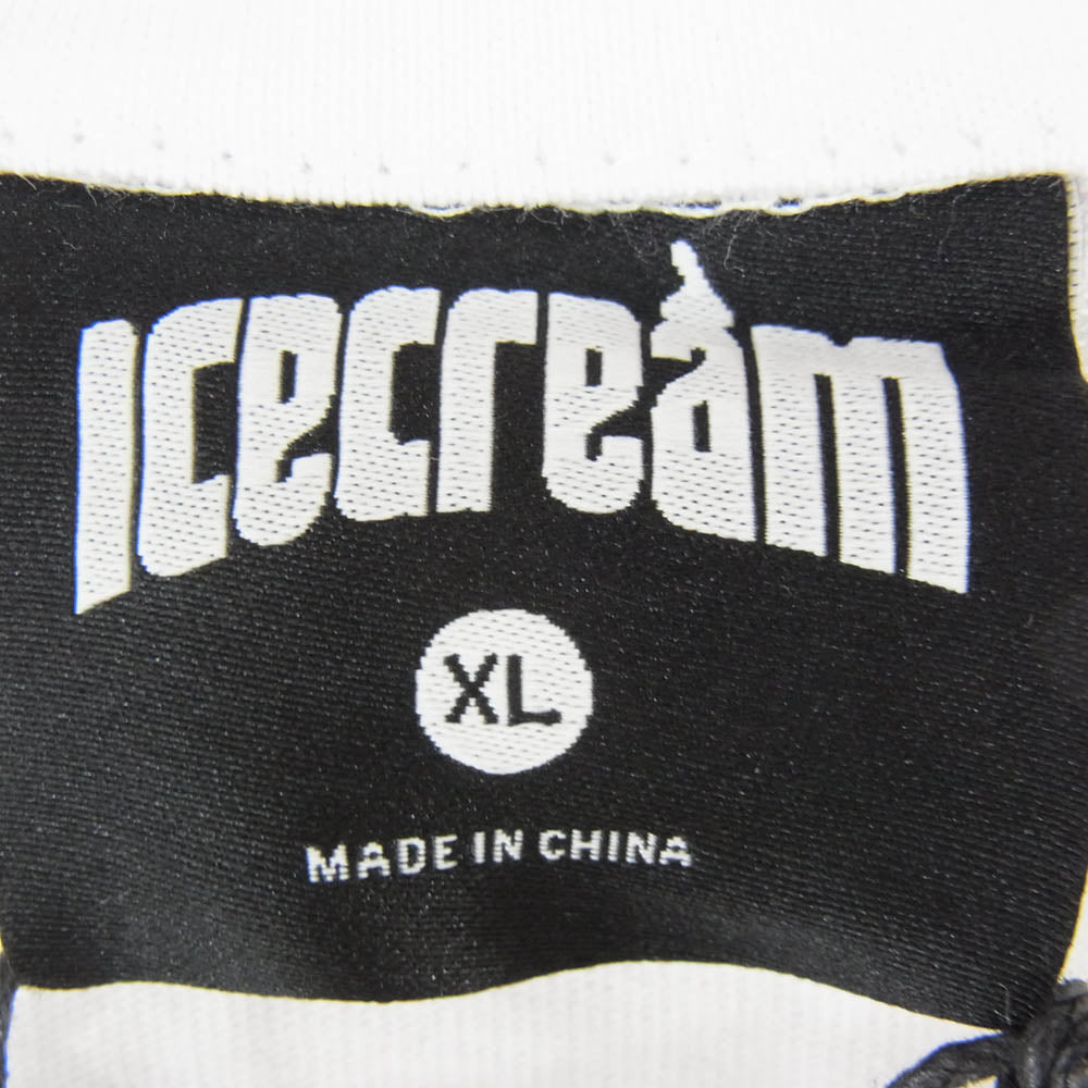 ICE CREAM アイスクリーム Benjamin S/S Tee ベンジャミン プリント 半袖 Tシャツ ホワイト系 XL【中古】
