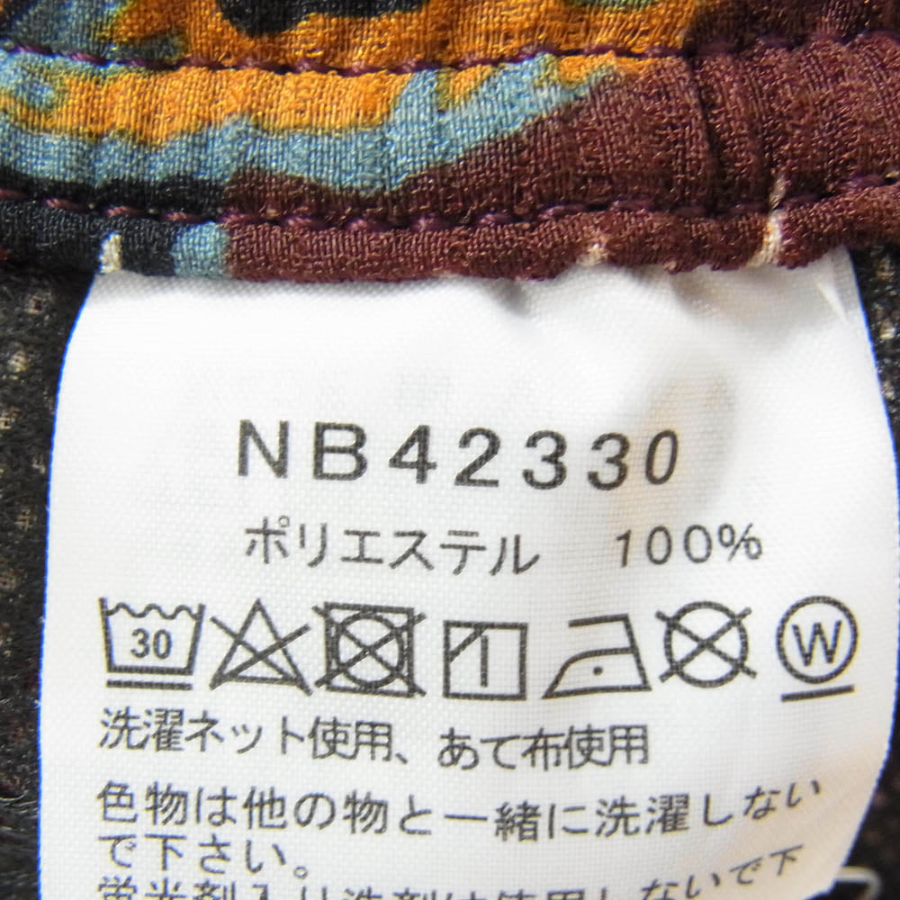 THE NORTH FACE ノースフェイス NB42330 ALOHA VENT SHORT 総柄 アロハ ベント ショーツ ショート ハーフ パンツ ブラウン系 L【美品】【中古】