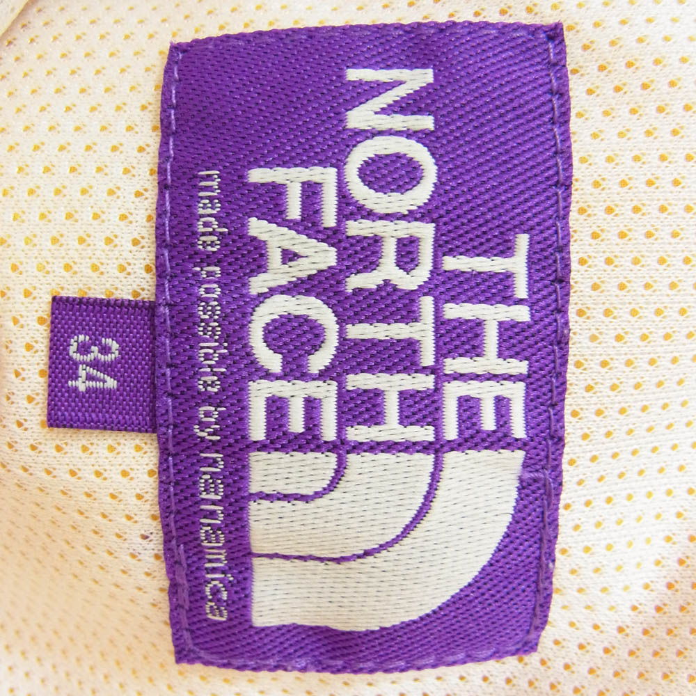 THE NORTH FACE ノースフェイス NT4304N PURPLE LABEL パープルレーベル Polyester Linen Field Shorts ポリエステル リネン フィールド ショーツ ショート ハーフ パンツ イエロー系 34【美品】【中古】