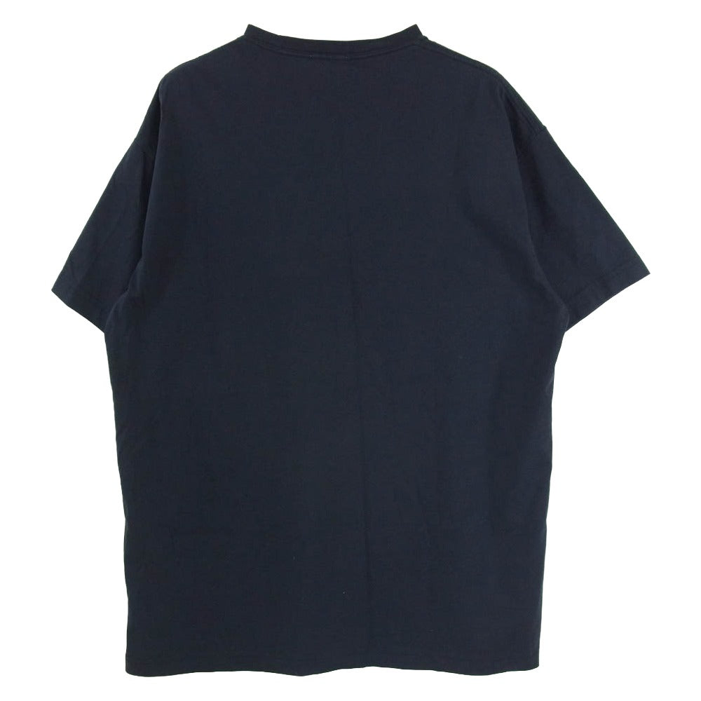 KITH キス KHM031011 Meadow Serif Tee 花柄 ロゴ プリント コットン 半袖 Tシャツ カットソー ネイビー系 L【中古】