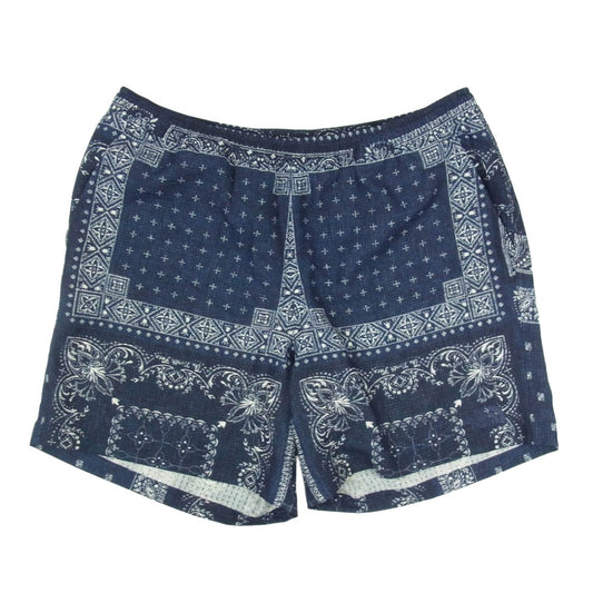 THE NORTH FACE ノースフェイス NB41939 Climbing Summer Short バンダナ柄 クライミング サマー ショーツ ハーフパンツ ネイビー系 L【美品】【中古】