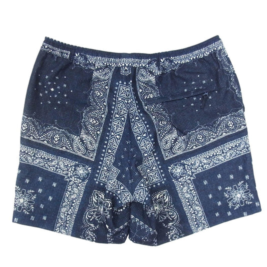 THE NORTH FACE ノースフェイス NB41939 Climbing Summer Short バンダナ柄 クライミング サマー ショーツ ハーフパンツ ネイビー系 L【美品】【中古】