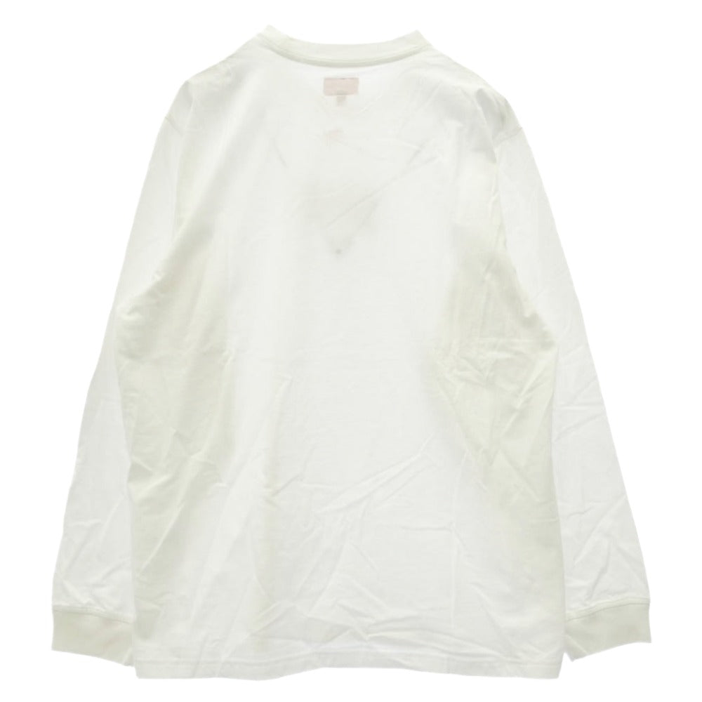 Supreme シュプリーム 20AW Woven Label L/S Top ウーブン ラベル エバーラスト ロゴ 長袖 Tシャツ カットソー ホワイト系【極上美品】【中古】