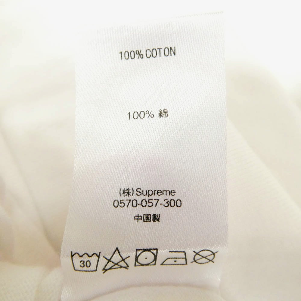 Supreme シュプリーム 20AW Woven Label L/S Top ウーブン ラベル エバーラスト ロゴ 長袖 Tシャツ カットソー ホワイト系【極上美品】【中古】
