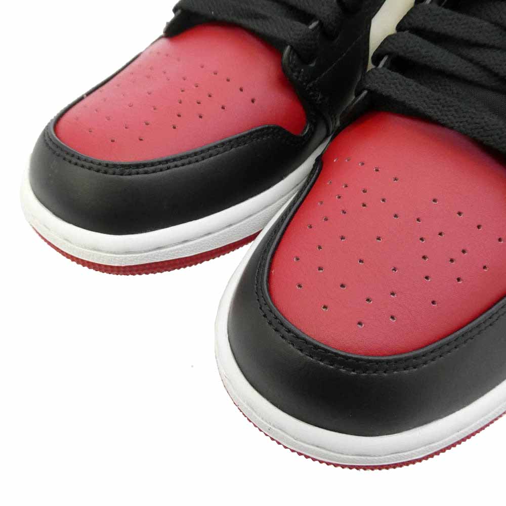 NIKE ナイキ 553558-612 Air Jordan 1 Low Bred Toe エアジョーダン AJ1ロー ブレッドトゥ スニーカー マルチカラー系 27.5cm【美品】【中古】