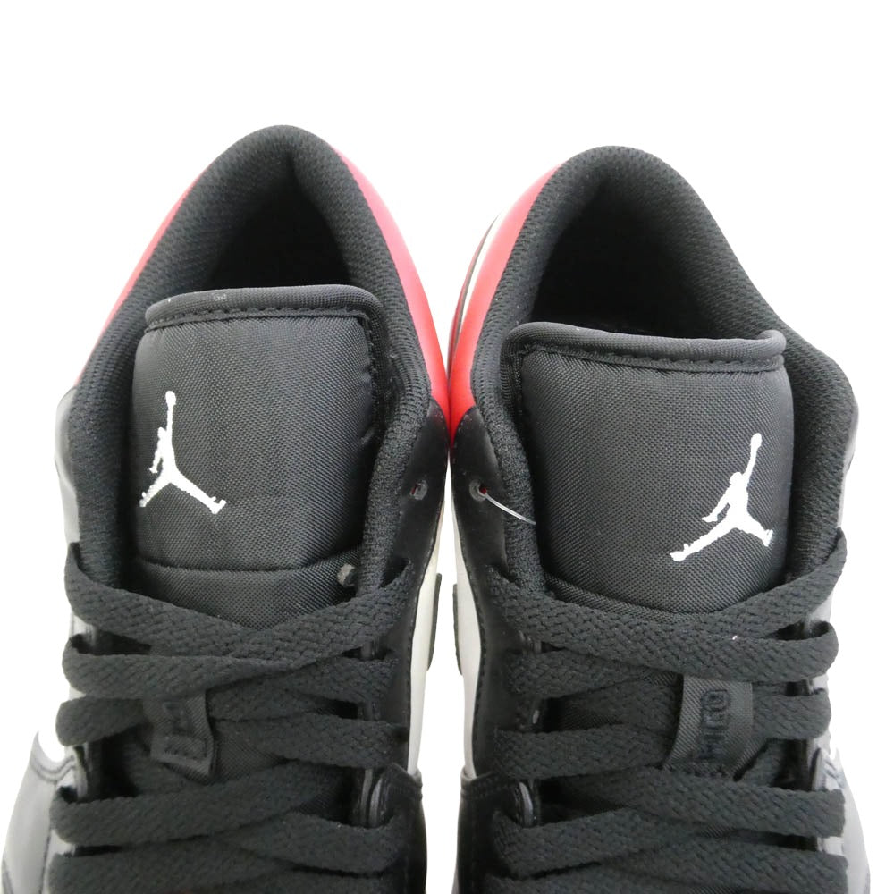 NIKE ナイキ 553558-612 Air Jordan 1 Low Bred Toe エアジョーダン AJ1ロー ブレッドトゥ スニーカー マルチカラー系 27.5cm【美品】【中古】