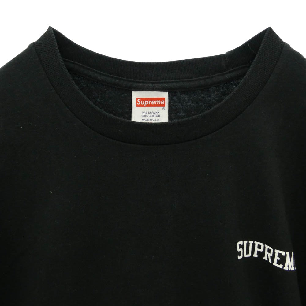 Supreme シュプリーム 22AW Gremlins Greta Tee グレムリン ロゴ プリント コットン 半袖 Tシャツ カットソー ブラック系 XL【中古】
