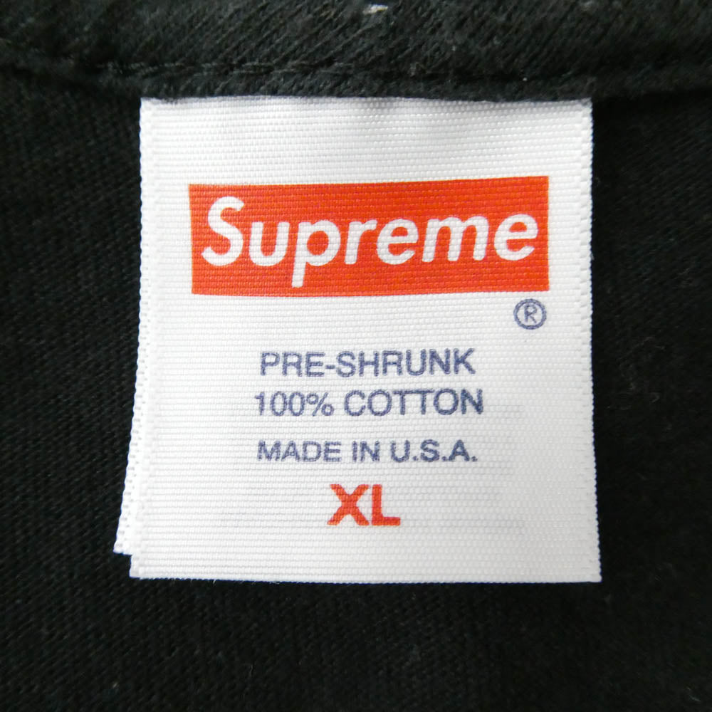 Supreme シュプリーム 22AW Gremlins Greta Tee グレムリン ロゴ プリント コットン 半袖 Tシャツ カットソー ブラック系 XL【中古】