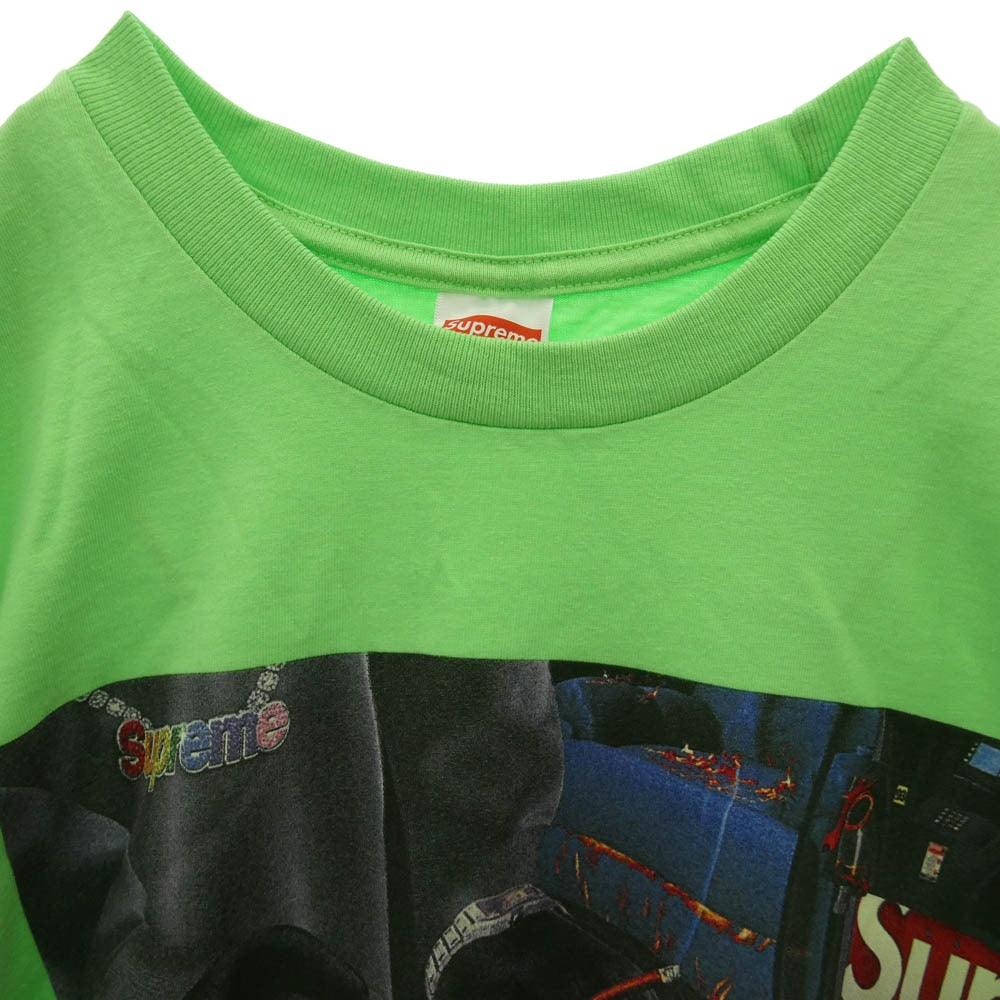 Supreme シュプリーム 22SS Gas Tee Lime ガス ロゴ プリント コットン 半袖 Tシャツ カットソー ライトグリーン系 XL【中古】