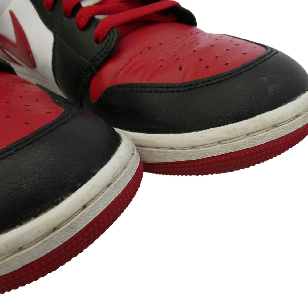 NIKE ナイキ BQ6472-079 Women's Air Jordan 1 Mid Bred Toe ウィメンズ エアジョーダン1 ミッド ブレッド トゥ ハイカットスニーカー マルチカラー系 29cm【中古】