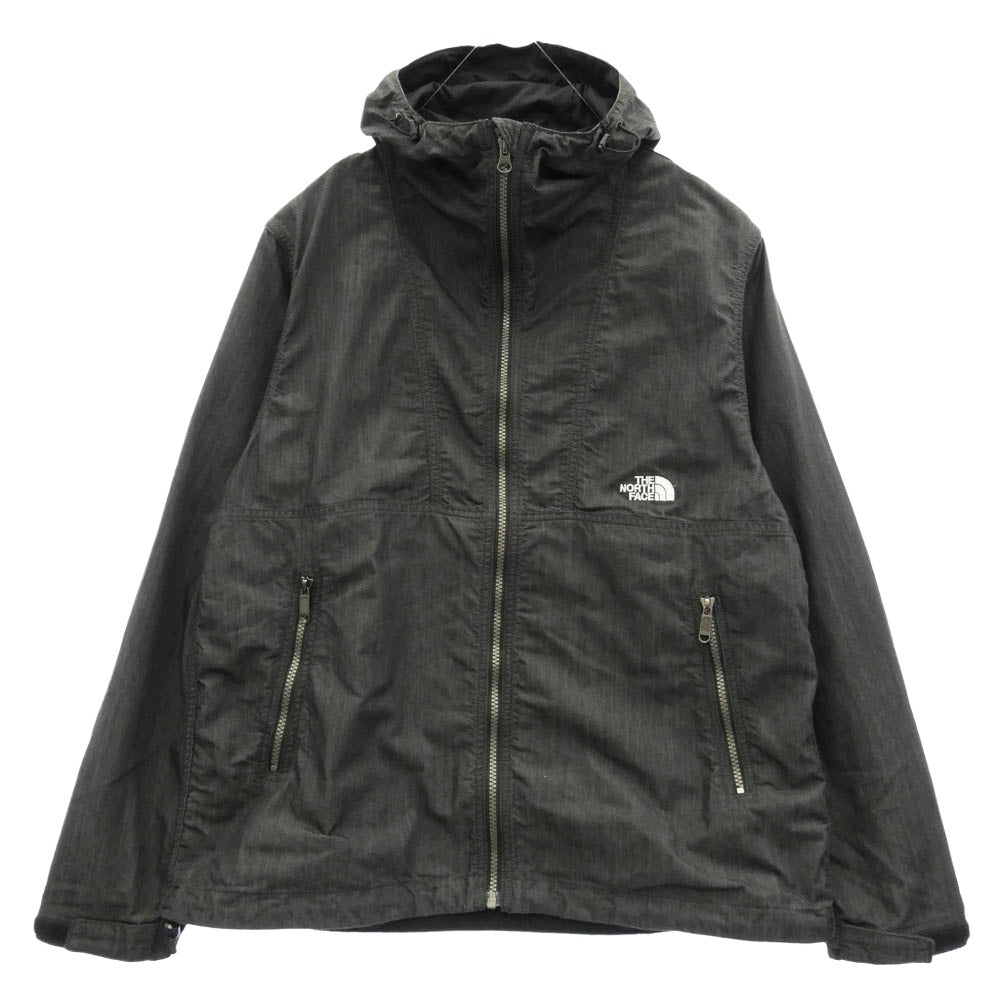 THE NORTH FACE ノースフェイス NP22136 Nylon Denim Compact Jacket ナイロン デニム コンパクト ジャケット インディゴ染 M ダークグレー系 M【中古】