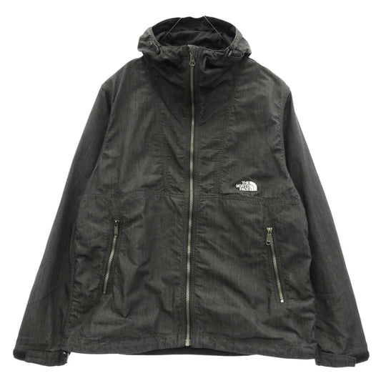THE NORTH FACE ノースフェイス NP22136 Nylon Denim Compact Jacket ナイロン デニム コンパクト ジャケット インディゴ染 M ダークグレー系 M【中古】