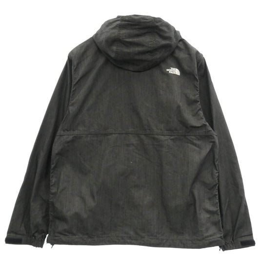 THE NORTH FACE ノースフェイス NP22136 Nylon Denim Compact Jacket ナイロン デニム コンパクト ジャケット インディゴ染 M ダークグレー系 M【中古】