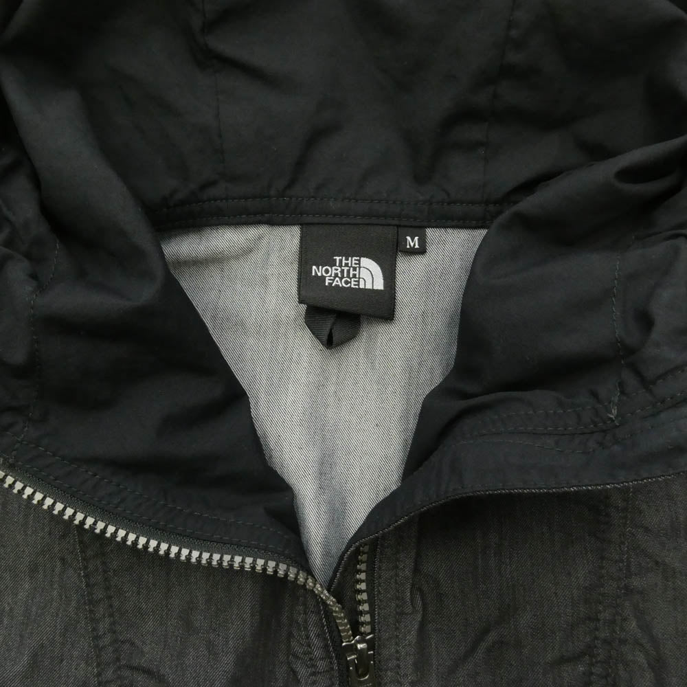 THE NORTH FACE ノースフェイス NP22136 Nylon Denim Compact Jacket ナイロン デニム コンパクト ジャケット インディゴ染 M ダークグレー系 M【中古】