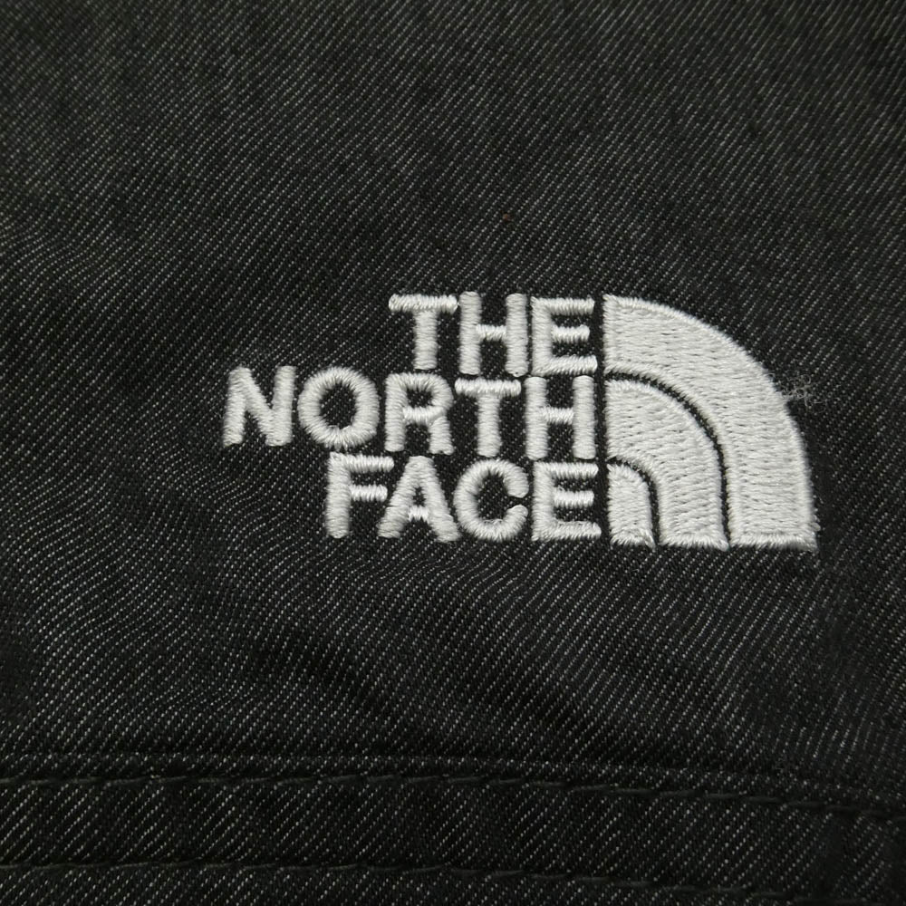 THE NORTH FACE ノースフェイス NP22136 Nylon Denim Compact Jacket ナイロン デニム コンパクト ジャケット インディゴ染 M ダークグレー系 M【中古】
