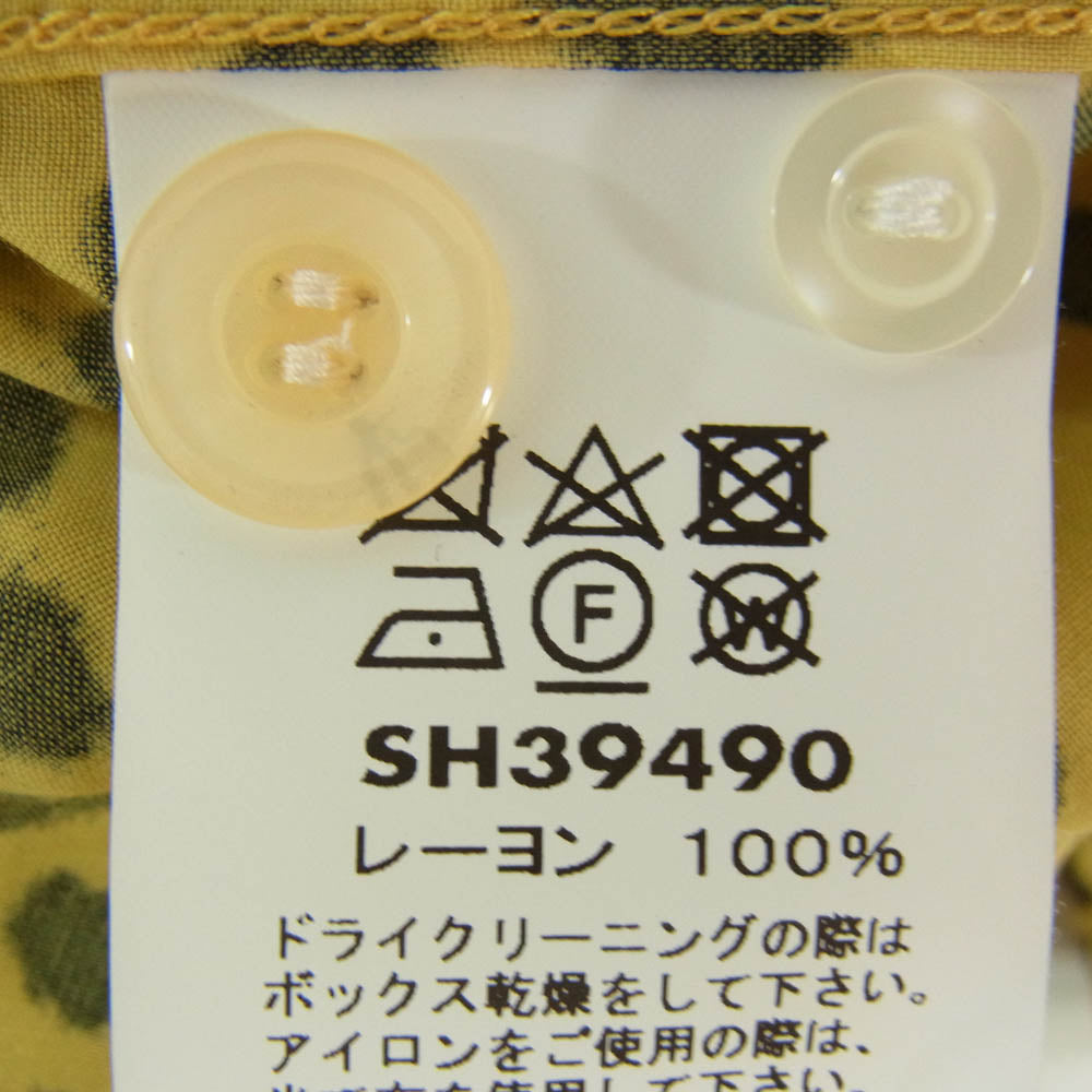 スターオブハリウッド SH39490 HIGH DENSITY RAYON OPEN SHIRT LEOPARD レオパード オープンカラー 半袖 シャツ イエロー系 M【中古】