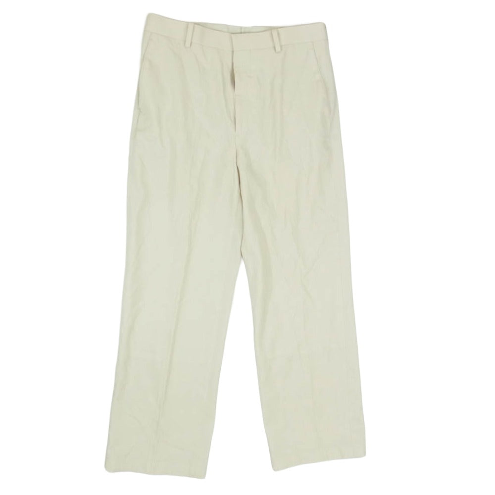 AURALEE オーラリー 23SS A23SP03MG LIGHT WOOL MAX GABARDINE SLACKS ライト ウールマックスギャバジン スラックスパンツ オフホワイト系 3【中古】