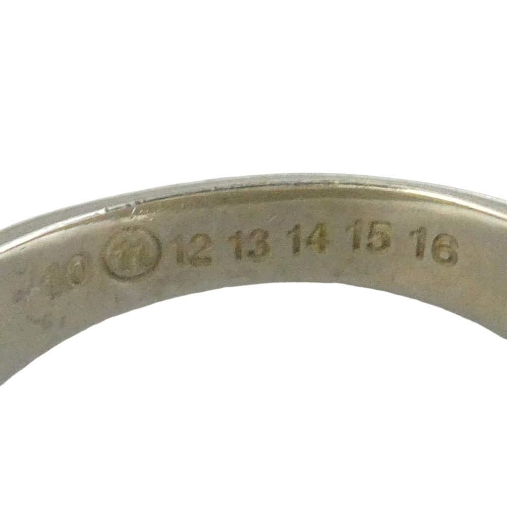 MAISON MARGIELA メゾンマルジェラ 11ライン スクエア ストーン 印台 リング シルバー系 21号【中古】