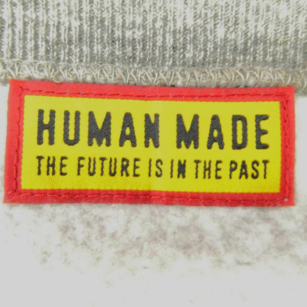 HUMAN MADE ヒューマンメイド RED WING レッドウィング × RED WING レッドウィング RAGLAN SWEATSHIRT ラグラン スウェットシャツ グレー系 M【中古】