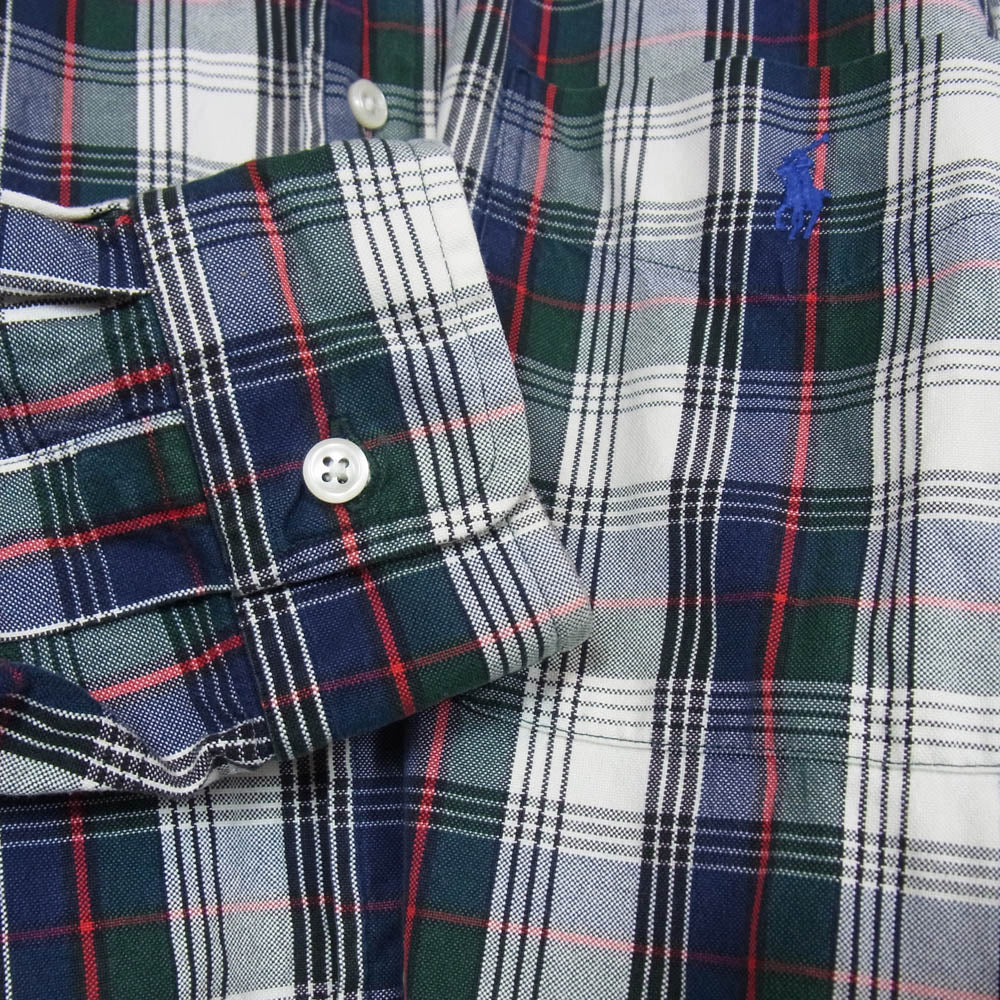 RALPH LAUREN ラルフローレン BLAIRE ブレアー チェック 長袖 シャツ グリーン系 M【中古】