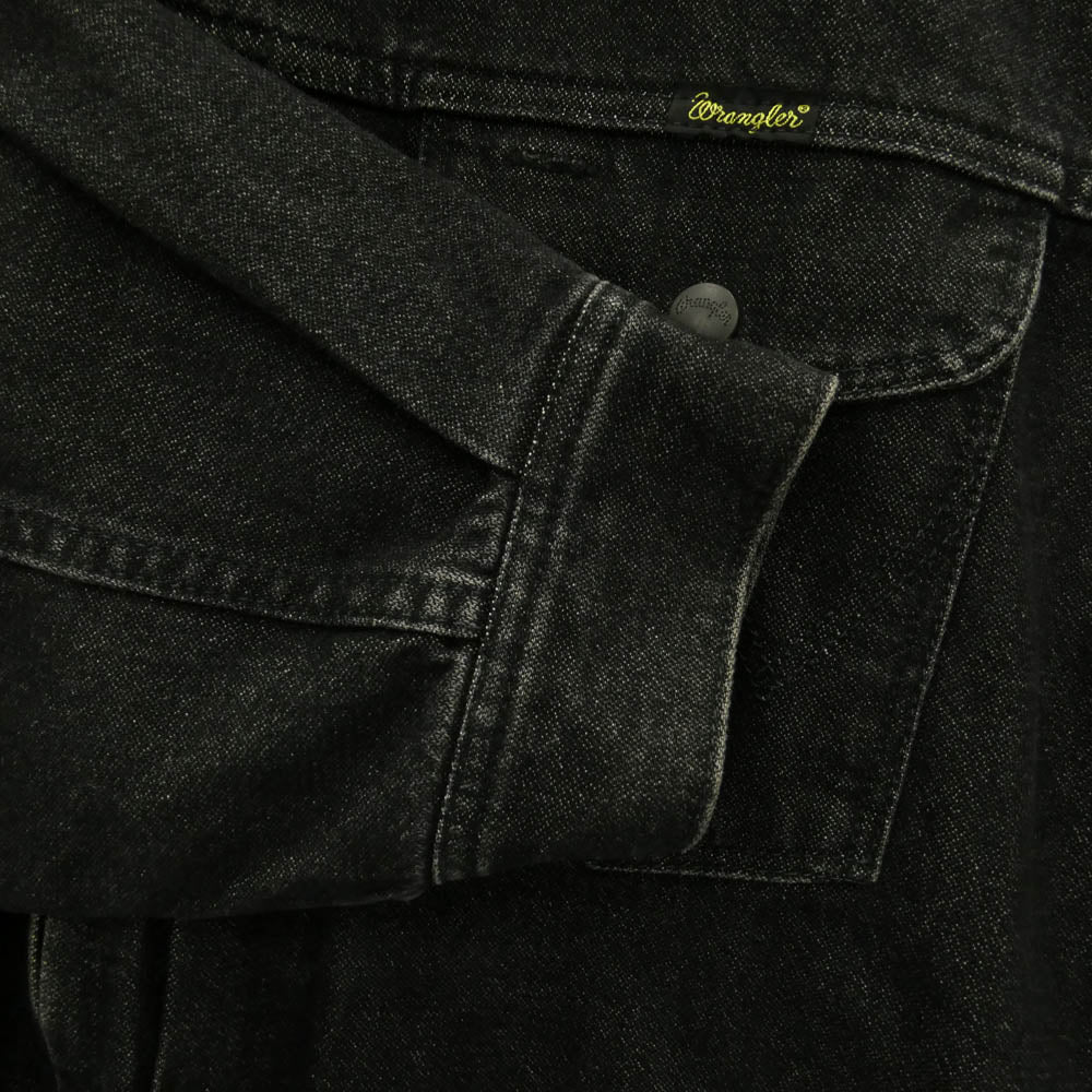 WACKO MARIA ワコマリア 21AW WS9260 ｘWrangler ラングラー TRUCKER JACKET トラッカー デニム ジャケット ブラック系 M【中古】
