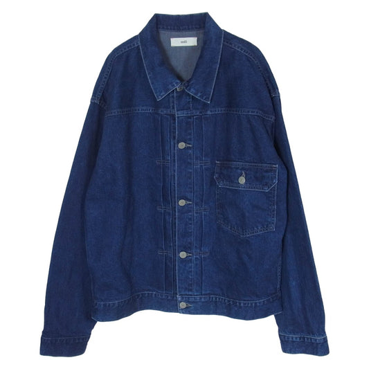 アンフィル WZSP-UM204 cotton denim jacket 1stタイプ コットン Gジャン デニム ジャケット インディゴブルー系 4【中古】