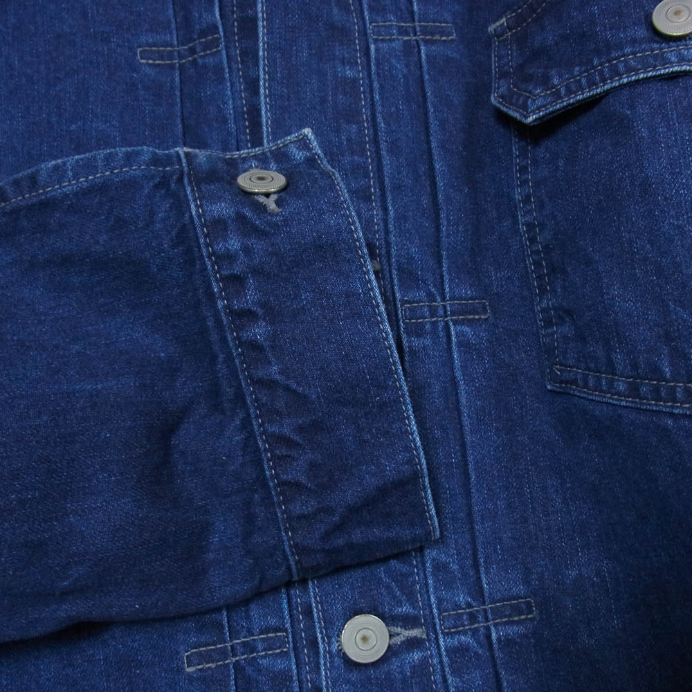 アンフィル WZSP-UM204 cotton denim jacket 1stタイプ コットン Gジャン デニム ジャケット インディゴブルー系 4【中古】