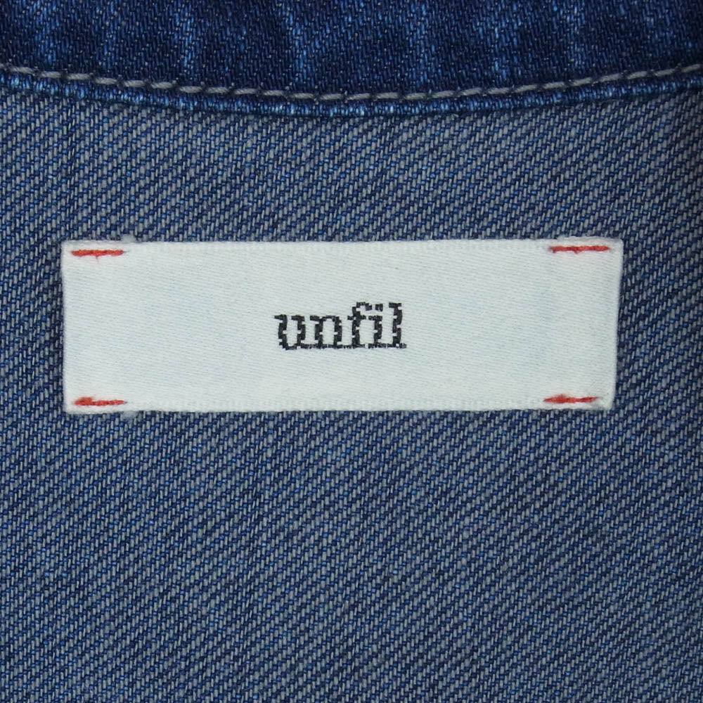 アンフィル WZSP-UM204 cotton denim jacket 1stタイプ コットン Gジャン デニム ジャケット インディゴブルー系 4【中古】