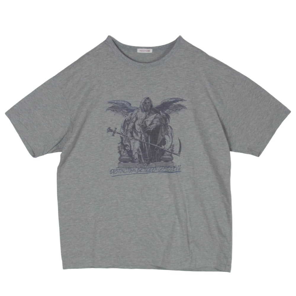 ナイスネス 25SS NN-3502J15 JOHNNY Crewneck T Shirt Short Sleeve Devil ジョニー クルーネック 半袖 Tシャツ デビル グレー系 M【中古】