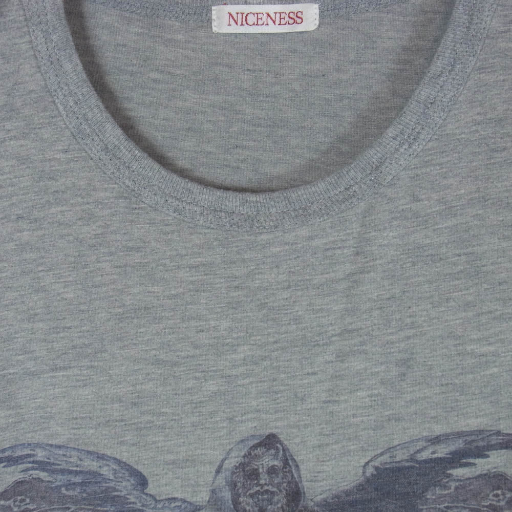 ナイスネス 25SS NN-3502J15 JOHNNY Crewneck T Shirt Short Sleeve Devil ジョニー クルーネック 半袖 Tシャツ デビル グレー系 M【中古】