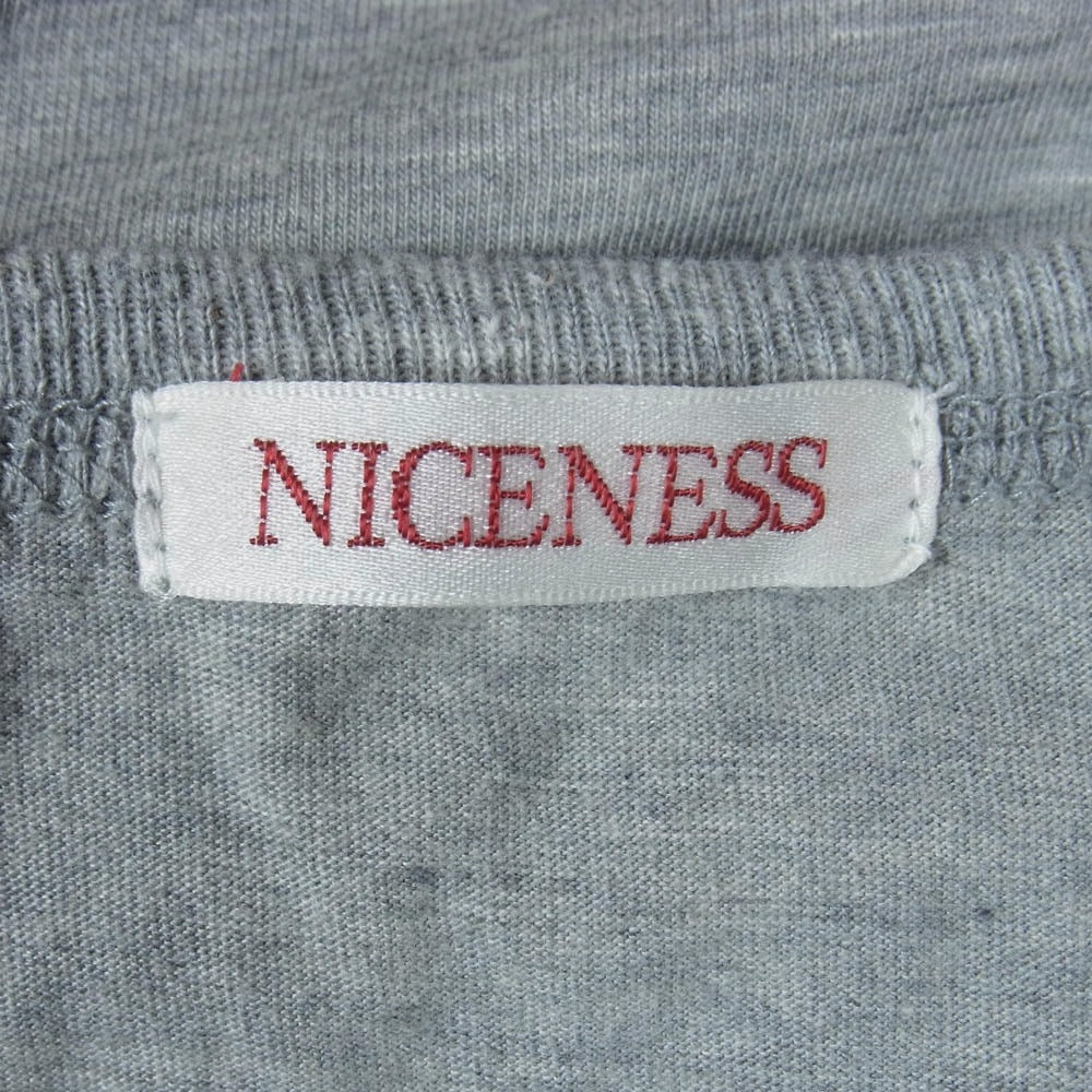 ナイスネス 25SS NN-3502J15 JOHNNY Crewneck T Shirt Short Sleeve Devil ジョニー クルーネック 半袖 Tシャツ デビル グレー系 M【中古】