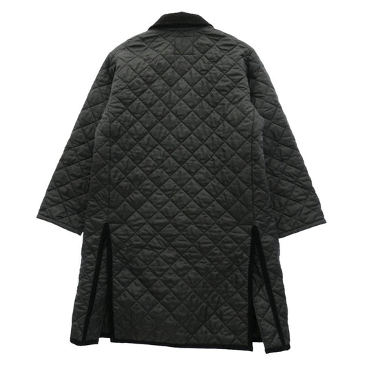 レショップ LAVENHAM ラベンハム 別注 Balcollar Coat キルティング バルカラー コート ブラック系 M【中古】