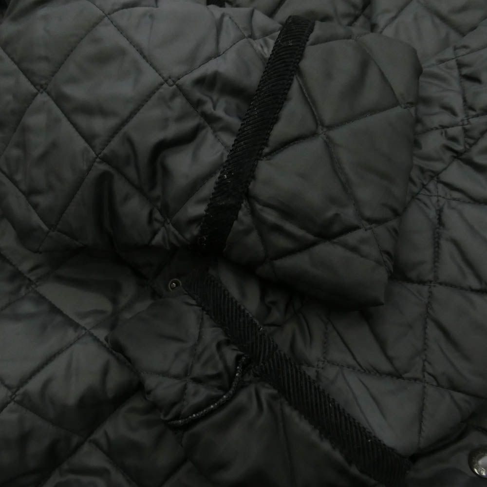 レショップ LAVENHAM ラベンハム 別注 Balcollar Coat キルティング バルカラー コート ブラック系 M【中古】