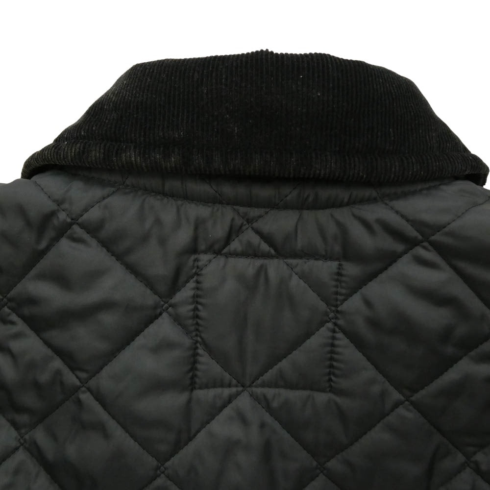 レショップ LAVENHAM ラベンハム 別注 Balcollar Coat キルティング バルカラー コート ブラック系 M【中古】
