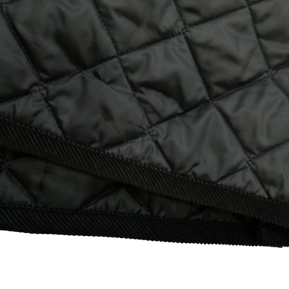 レショップ LAVENHAM ラベンハム 別注 Balcollar Coat キルティング バルカラー コート ブラック系 M【中古】