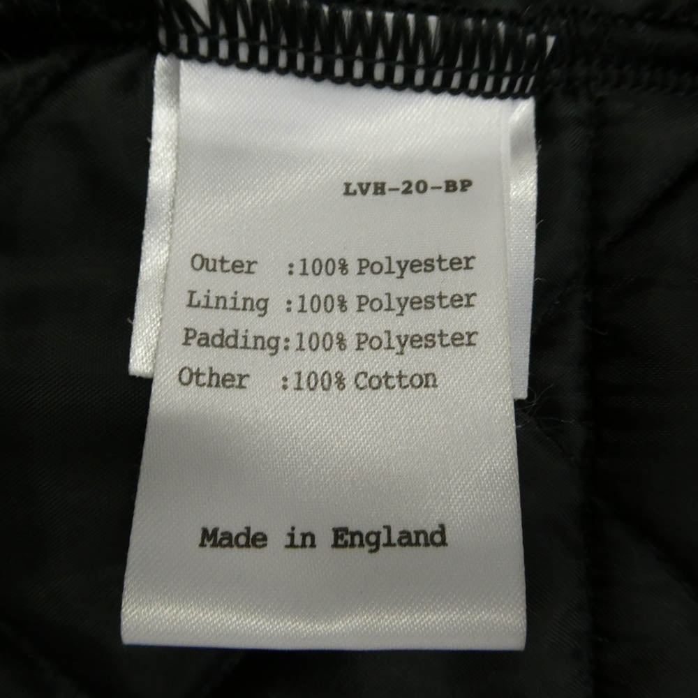 レショップ LAVENHAM ラベンハム 別注 Balcollar Coat キルティング バルカラー コート ブラック系 M【中古】