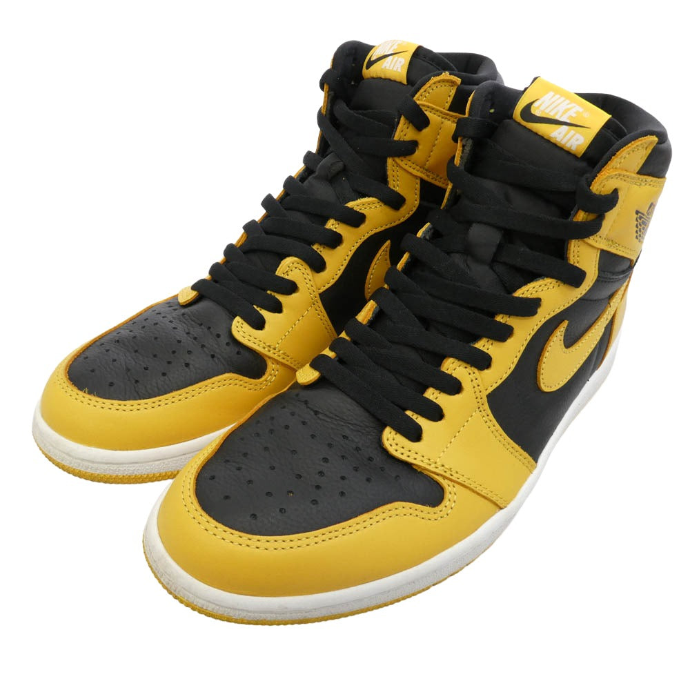 NIKE ナイキ 555088-701 Air Jordan 1 High OG Pollen エアジョーダン1 ハイ OG パラン スニーカー ブラック系 イエロー系 29cm【中古】