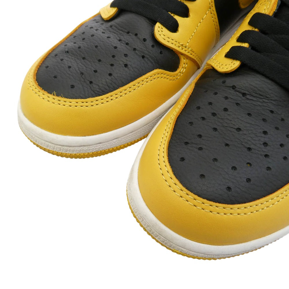 NIKE ナイキ 555088-701 Air Jordan 1 High OG Pollen エアジョーダン1 ハイ OG パラン スニーカー ブラック系 イエロー系 29cm【中古】