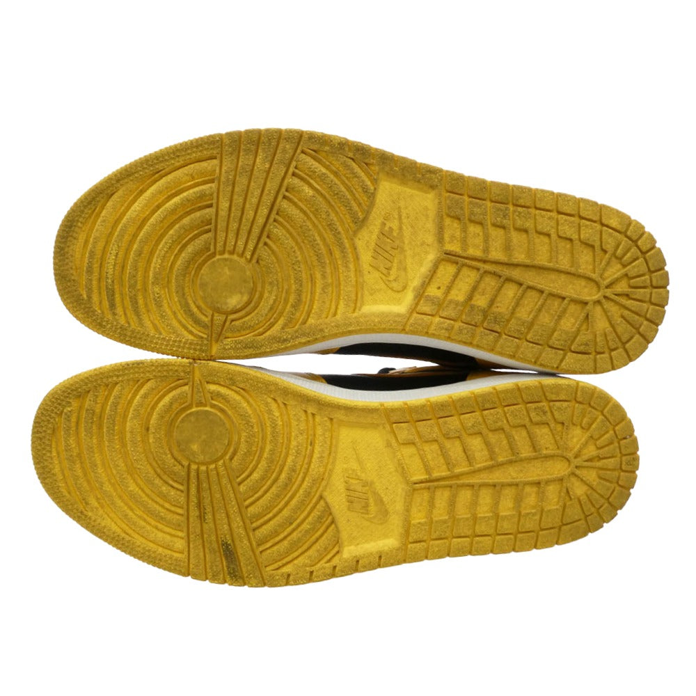 NIKE ナイキ 555088-701 Air Jordan 1 High OG Pollen エアジョーダン1 ハイ OG パラン スニーカー ブラック系 イエロー系 29cm【中古】