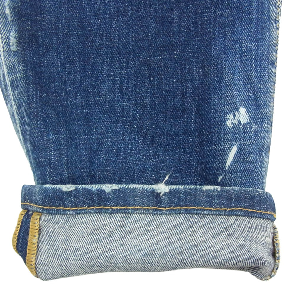DSQUARED2 ディースクエアード skater jean ダメージ加工 スケーター デニム パンツ ジーンズ ライトブルー系 44【中古】