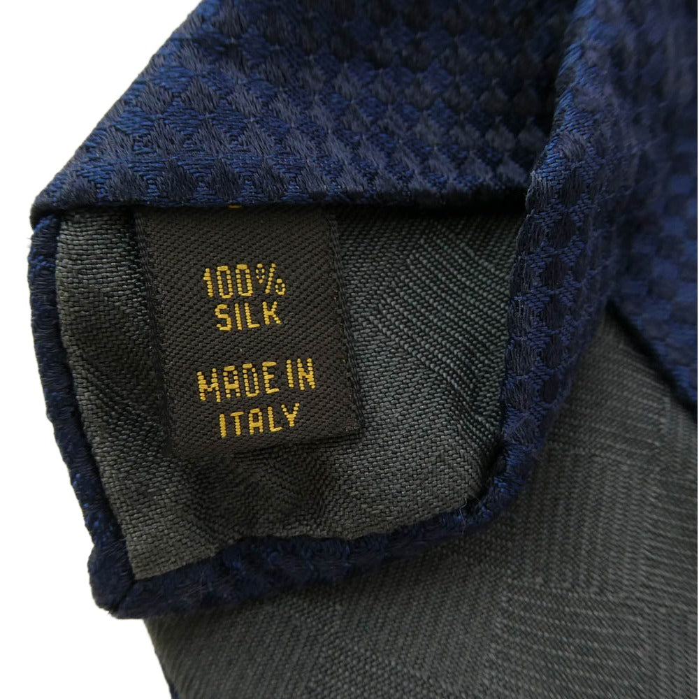 LOUIS VUITTON ルイ・ヴィトン イタリア製 シルク ネクタイ ネイビー ネイビー系【中古】
