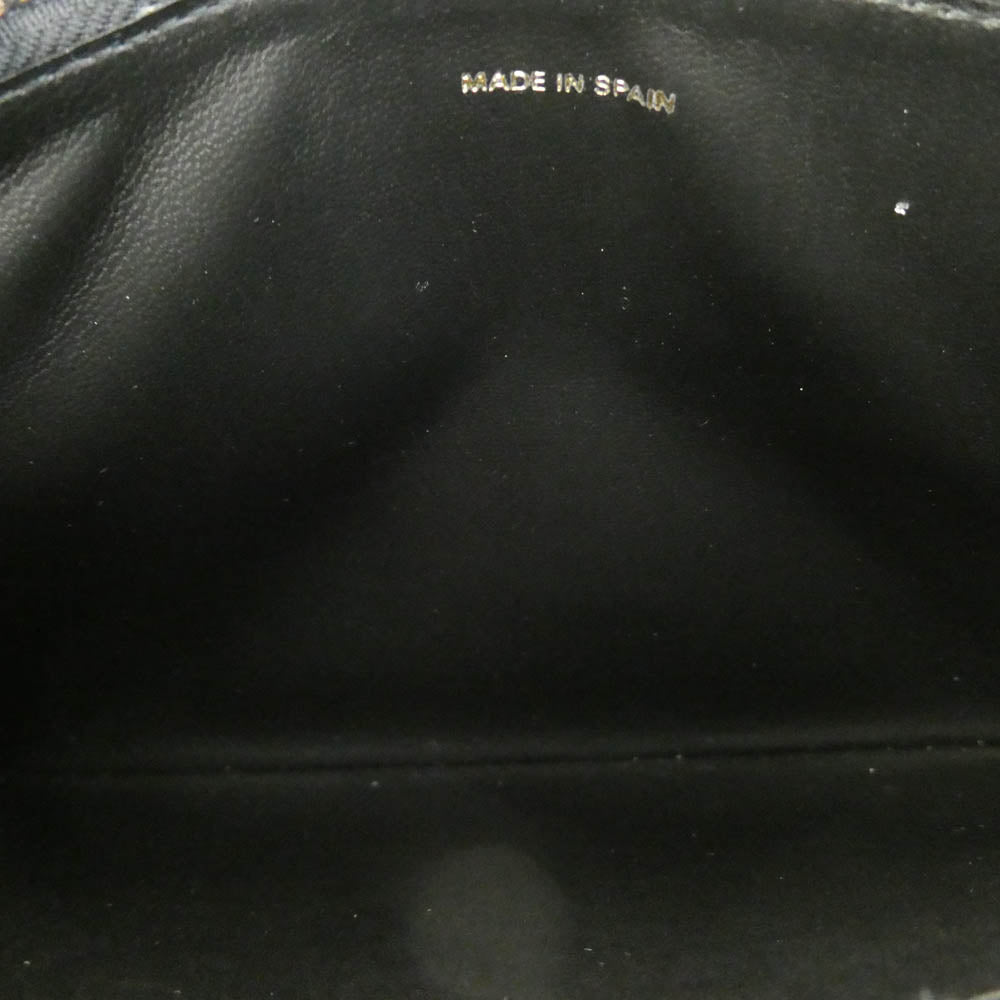 COMME des GARCONS コムデギャルソン SA5100HL HUGE LOGO Wallet ヒュージ ロゴ ウォレット レザー ポーチ クラッチバッグ ブラック系【極上美品】【中古】
