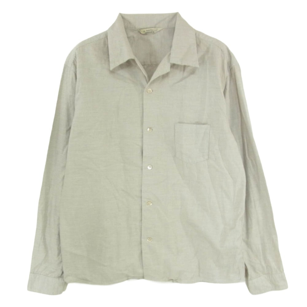 ORGUEIL オルゲイユ OR-5072A Long Sleeve Open Collar Shirt ロングスリーブ オープン カラー 長袖 シャツ グレー系 40【中古】