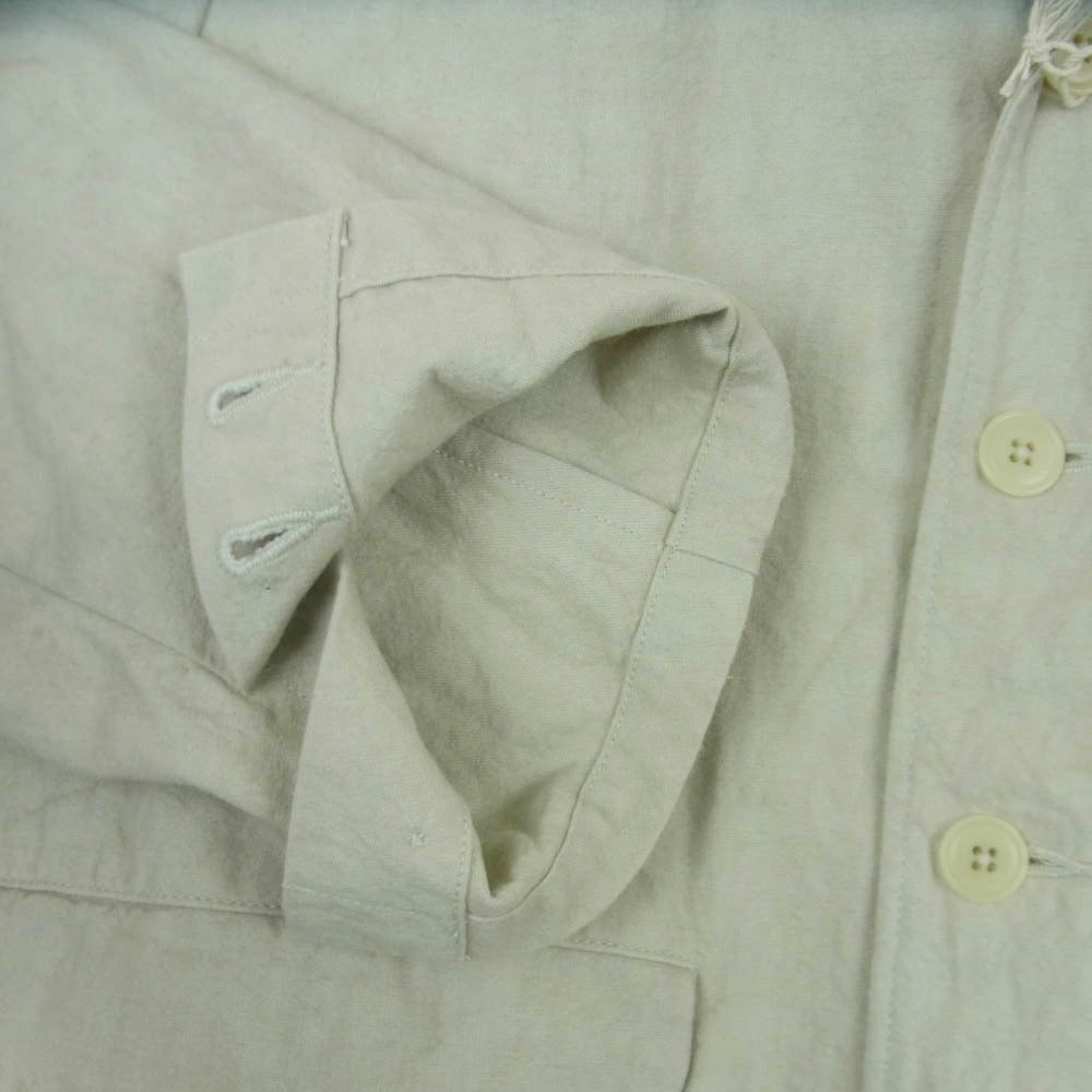 ORGUEIL オルゲイユ OR-4313 Cotton Linen Sack Jacket コットン レーヨン サック ジャケット ベージュ系 Ivory 36【中古】