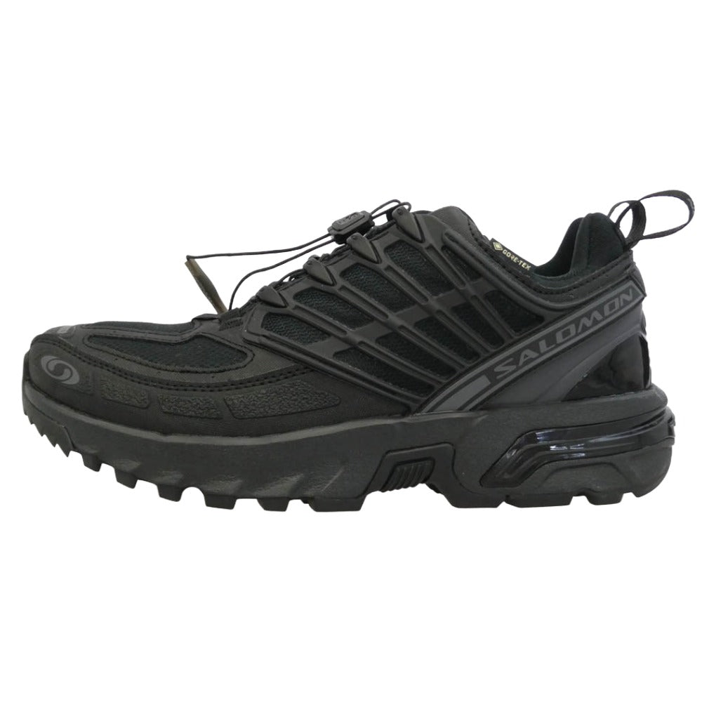 salomon サロモン 475994 ACS PRO GORE-TEX Quicklace エーシーエス プロ ゴアテックス クイックレース スニーカー ブラック系 25.5cm【中古】