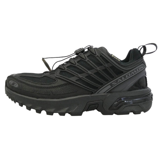 salomon サロモン 475994 ACS PRO GORE-TEX Quicklace エーシーエス プロ ゴアテックス クイックレース スニーカー ブラック系 25.5cm【中古】