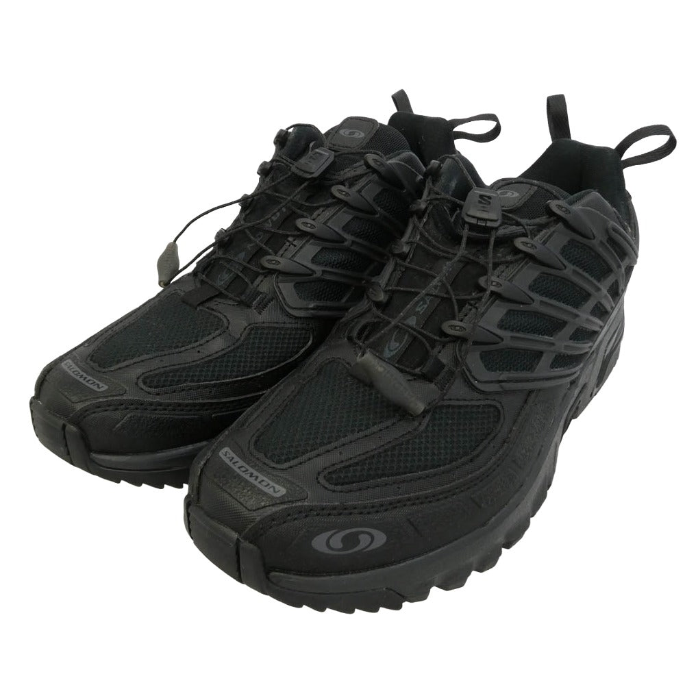 salomon サロモン 475994 ACS PRO GORE-TEX Quicklace エーシーエス プロ ゴアテックス クイックレース スニーカー ブラック系 25.5cm【中古】