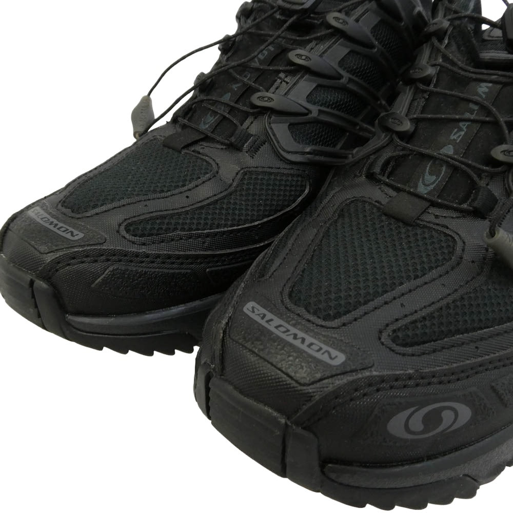 salomon サロモン 475994 ACS PRO GORE-TEX Quicklace エーシーエス プロ ゴアテックス クイックレース スニーカー ブラック系 25.5cm【中古】